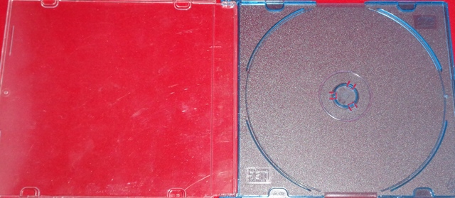 Caja slim porta cds color azul.